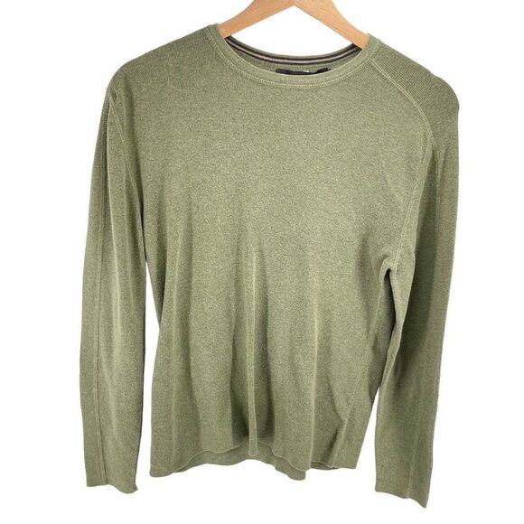 Banana Republic Mens Pullover Sweater Long Sleeve 100% Cotton Green Size Small - Picture 5 of 6